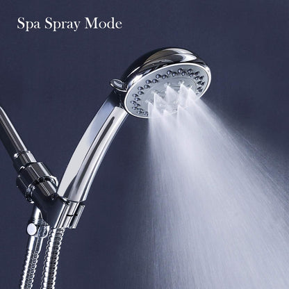 Handheld Shower Head with Hose – Shower Wand with 4.9 Ft Long Hose, 5 Mode Detachable Stainless Steel Design – Rust Resistant 360° Rotating Head for Showering, Bathroom Cleaning & Pet Bathing